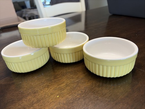 Set roscho 4oz ribbed yellow - set/4,